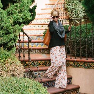 Brandy Melville High-Waisted Floral Pants